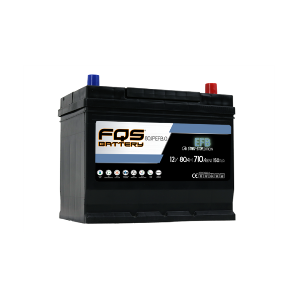 Batería de coche – Gama EFB Edition Start-Stop 80Ah +Dcha AGM-EFB-START STOP Baterías