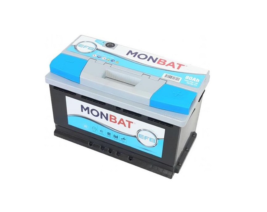 Batería de Coche 80Ah  Monbat EFB Start Stop J +Dcha. - AG baterías