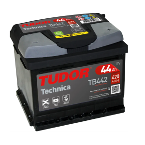 Batería | TUDOR TECHNICA 44Ah 450A + Dcha Amperios 40Ah a 60Ah Baterías