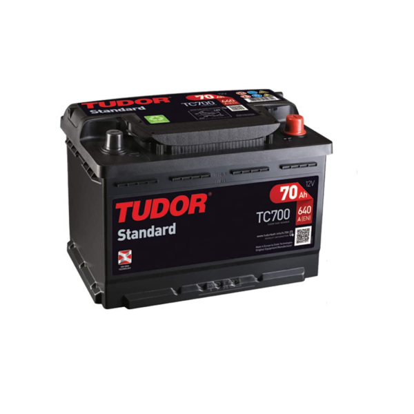 Batería de coche | TUDOR STANDARD 70Ah + Dcha Amperios 60Ah a 70Ah Baterías
