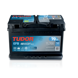 Batería | TUDOR GAMA EFB 70Ah 720A + Dcha AGM-EFB-START STOP Baterías