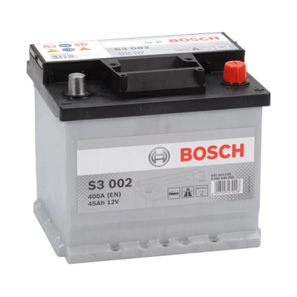 Batería De Coche Bosch S3002 45Ah 400 A EN Amperios 20Ah a 40Ah Baterías