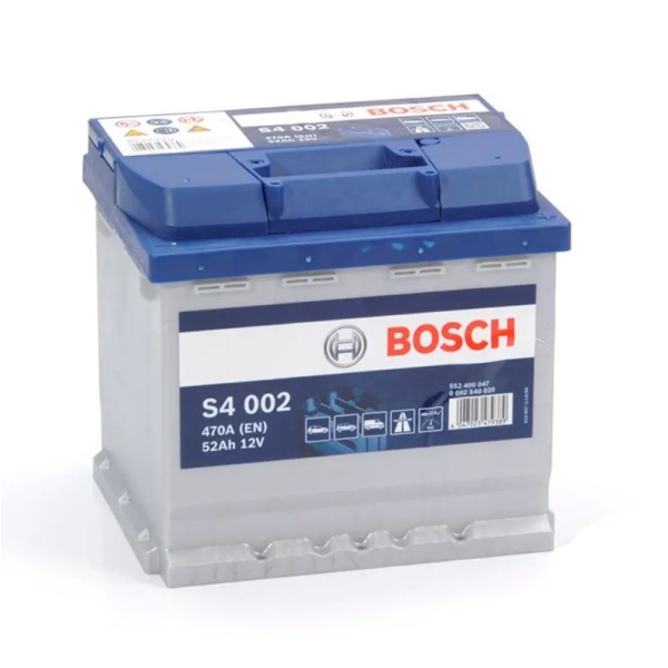 Batería De Coche 52 Ah 470 A EN Bosch S4002 Amperios 40Ah a 60Ah Baterías