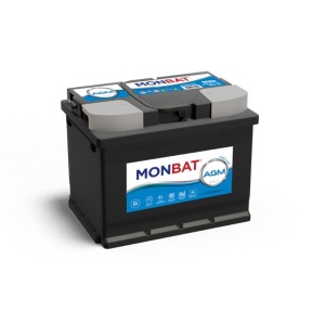 MONBAT MT60AGM – BATERíA MONBAT SERIE AGM 60AH. 640A + DERECHA Amperios 40Ah a 60Ah Baterías
