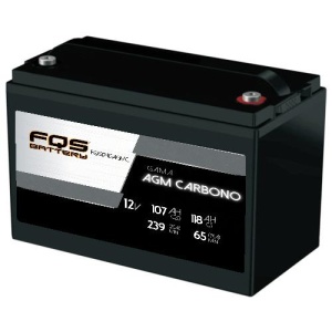 FQS FQS12-115AGMC – Batería Agm Carbono 12v 107Ah C20 + I AGM Baterías